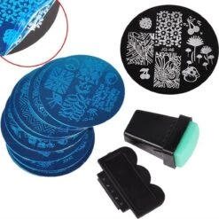 Ronde Nagel Stempel Set Met Plaatje - Nail Art Stempelplaat & Sjablonen -Nagelbenodigdheden 1200x1200 874