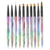 Elysee Beauty 10 Penselen Set Voor Nagel Gel - Nagel Kwasten - Nail Brush