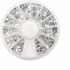 Nail Art Voordeel Set Rhinestones Zilver + Diverse Kleuren - 1200 Stuks - Strass Nagel Steentjes / Nagel Diamantjes / Nail Art -Nagelbenodigdheden 1200x1200 881