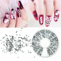 Nail Art Voordeel Set Rhinestones Zilver + Diverse Kleuren - 1200 Stuks - Strass Nagel Steentjes / Nagel Diamantjes / Nail Art -Nagelbenodigdheden 1200x1200 882