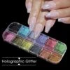 GUAPÀ - Nagel Nail Art Holografische Glitter Poeder - Diverse Kleuren - 12 Stuks 2 GUAPÀ - Nagel Nail Art Holografische Glitter Poeder - Diverse Kleuren - 12 Stuks -Nagelbenodigdheden 1200x1200 891