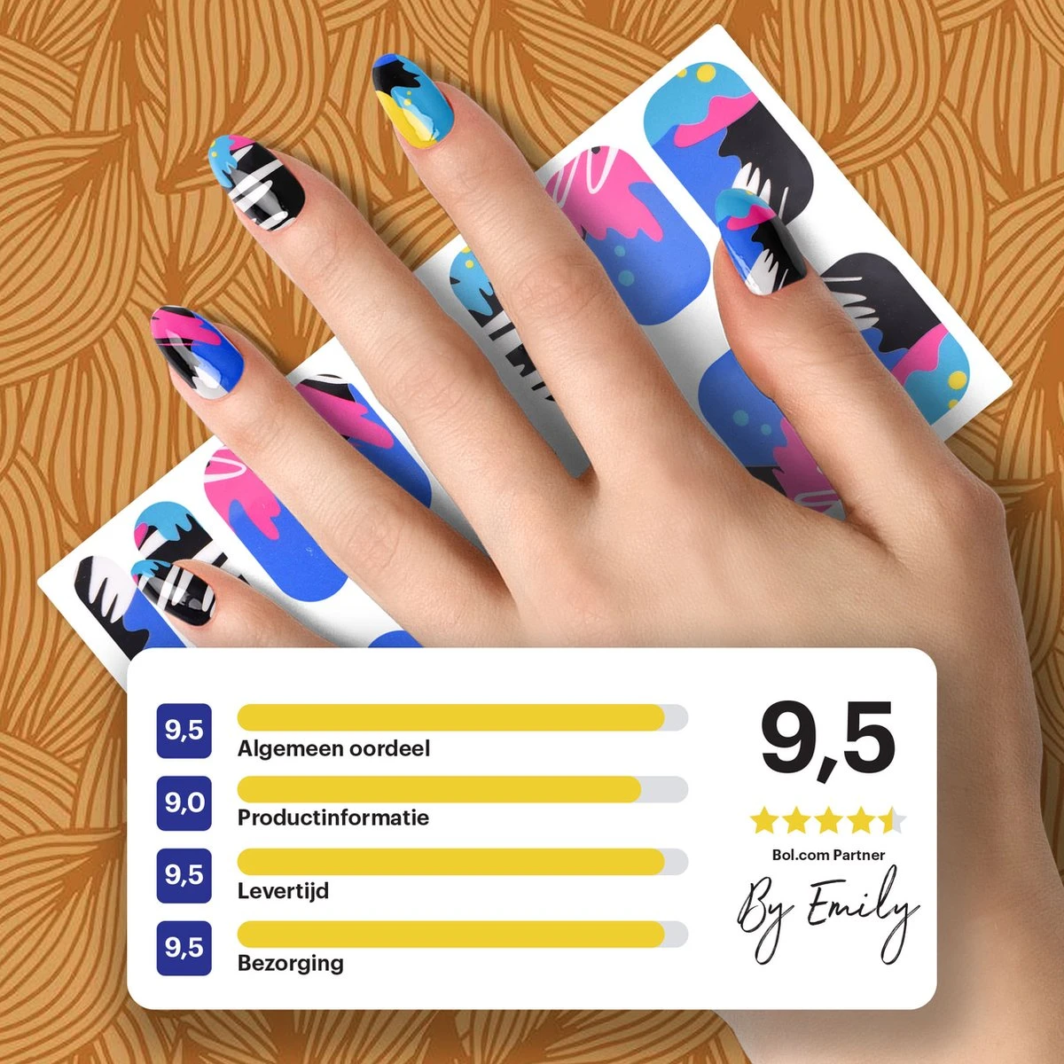 By Emily - Nagel wrap - | The Artist | 16 stickers | Nail wrap | Nail art | Trendy | Design | Nagellakvrij | Eenvoudig | Nagel wrap | Nagel stickers | Folie | Zelfklevend | Sjablonen By Emily - Nagel Wrap - | The Artist | 16 Stickers | Nail Wrap | Nail Art | Trendy | Design | Nagellakvrij | Eenvoudig | Nagel Wrap | Nagel Stickers | Folie | Zelfklevend | Sjablonen -Nagelbenodigdheden 1200x1200 905