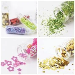 Merkloos 48 Verschillende Flesjes Nagel Decoratie Met Glitters En Sticker - Nail Art - Nagelversiering - Cadeau Tip -Nagelbenodigdheden 1200x1200 908