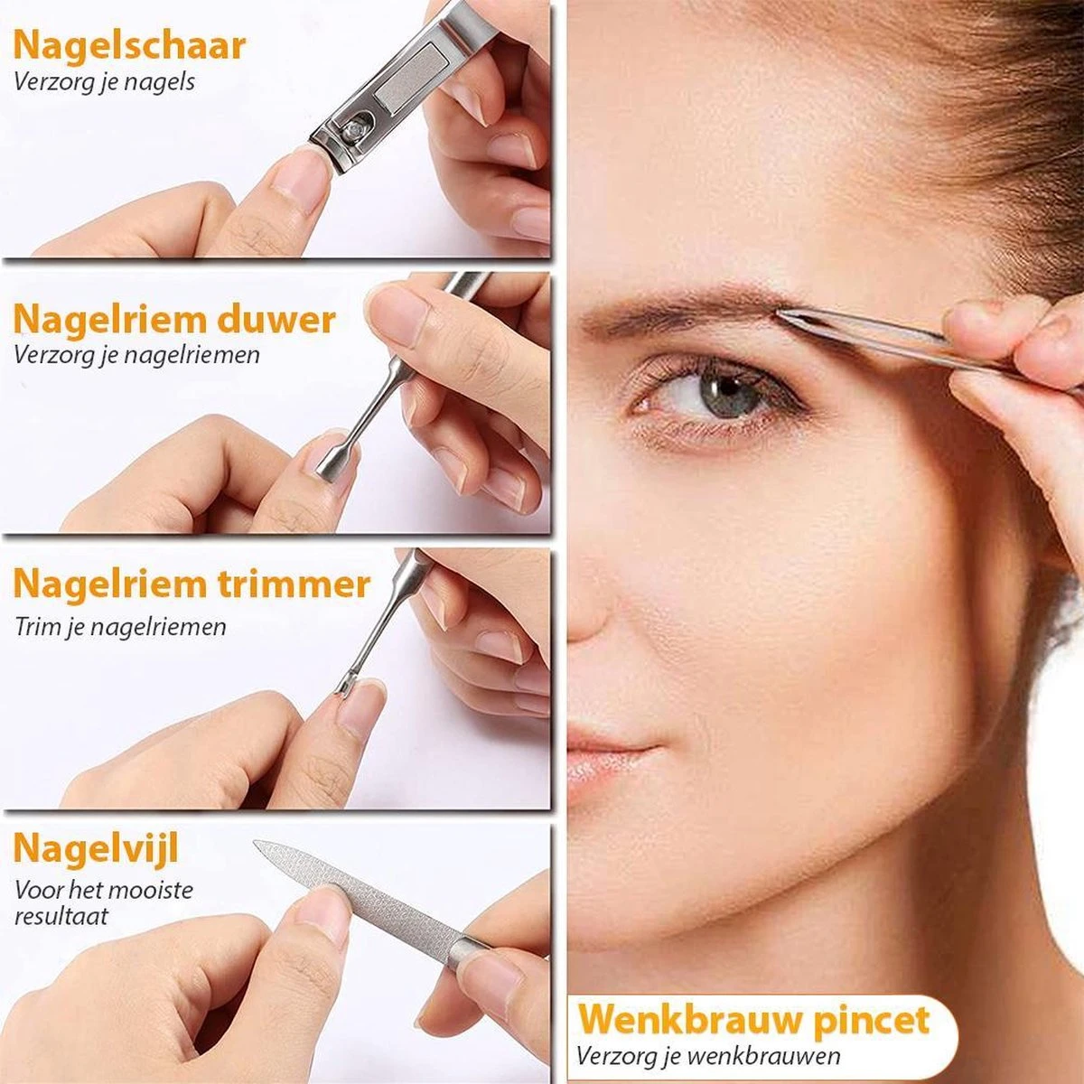 Luxe Manicure en Pedicure Set - 12-delige Nagelverzorging - Manicureset met Nagelknipper - Nagelschaar - Incl. Opbergetui Merkloos Luxe Manicure En Pedicure Set - 12-delige Nagelverzorging - Manicureset Met Nagelknipper - Nagelschaar - Incl. Opbergetui -Nagelbenodigdheden 1200x1200 968