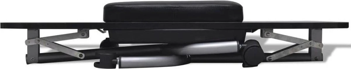 vidaXL Manicuretafel inklapbaar met wieltjes zwart VidaXL Manicuretafel Inklapbaar Met Wieltjes Zwart -Nagelbenodigdheden