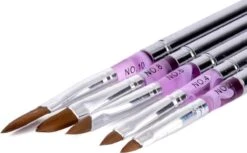 Merkloos Kwalitatieve Acryl Penseel - Nageldecoratie Pen - #8 Pink Diamond 5 Merkloos Kwalitatieve Acryl Penseel - Nageldecoratie Pen - #8 Pink Diamond -Nagelbenodigdheden 1200x741