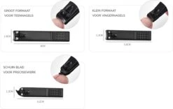 Nagelknipper Set - 3-delig - Zwart 3 Nagelknipper Set - 3-delig - Zwart -Nagelbenodigdheden 1200x759 1