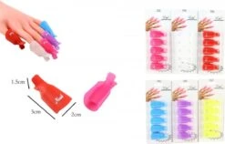 Nagellak Remover Clips | Nagelclips | 10 Stuks | Alles Kleuren -Nagelbenodigdheden 1200x770