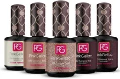 Pink Gellac - Color Box Uncovered7 - Gellak - Set Van 5 Sprankelende Kleuren -Nagelbenodigdheden 1200x793 1