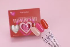 Pink Gellac - Valentine's Kit Color Box - Gellak Set Kleuren - 3 X 15 Ml Inclusief Nail Art Stickers -Nagelbenodigdheden 1200x803