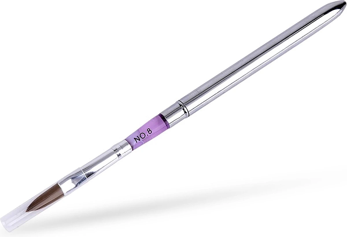 Kwalitatieve Acryl Penseel - Nageldecoratie Pen - #8 Pink Diamond Merkloos Kwalitatieve Acryl Penseel - Nageldecoratie Pen - #8 Pink Diamond -Nagelbenodigdheden