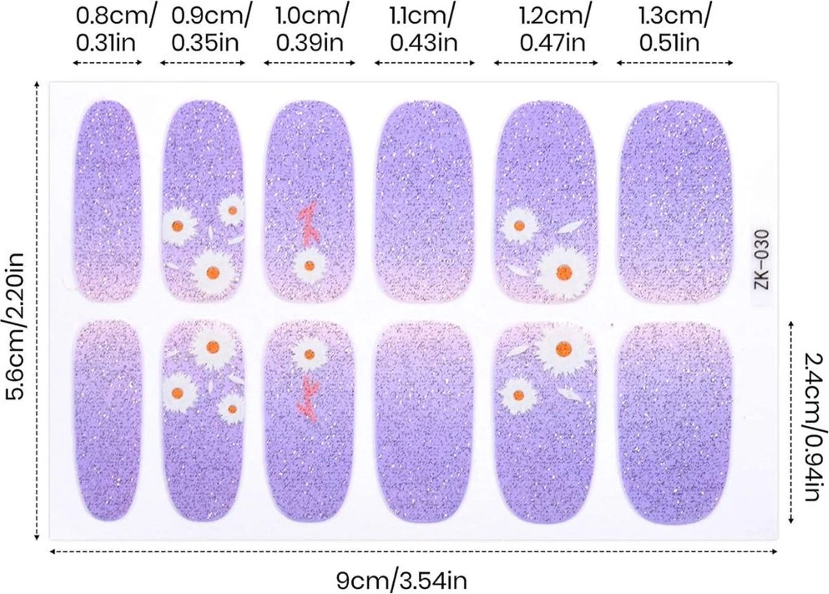 GUAPÀ® Nagelstickers & Nail wraps - Nail Art - Nagel Folie - Glitter Stickers - Nagelstickers bloem - Nagellak Stickers - 22 Nail Art stickervellen GUAPÀ® Nagelstickers & Nail Wraps - Nail Art - Nagel Folie - Glitter Stickers - Nagelstickers Bloem - Nagellak Stickers - 22 Nail Art Stickervellen -Nagelbenodigdheden 1200x859 4