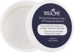 Herome Combi-Pack Caring Nail Polish Remover Duo - 1x Nagellakremover 120ml & 1x Caring Nail Polish Remover Pads 30 -Nagelbenodigdheden 1200x879