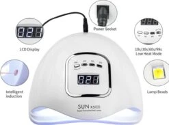 Merkloos 80 Watt UV LED Lamp Nagels - SUN X5 MAX - 45LED - Nagel - UV- LED Lamp - Wit - Nagellamp - Nail Dryer - Nagels - Salon - Lamp - -Nagelbenodigdheden 1200x888 1