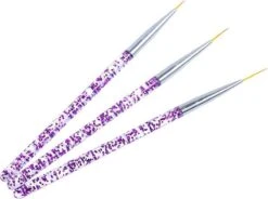 GUAPÀ - Nail Art Penselen Set Paars - 3 Stuks - High Quality Gel & Nail Art Brush -Nagelbenodigdheden 1200x895