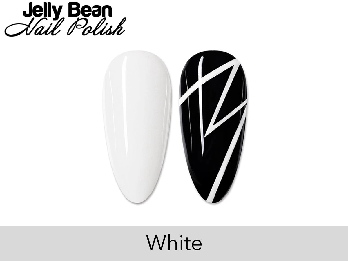 Jelly Bean Nail Polish gel liner Wit - nail art line gel White (#11) - UV gellak liner 8ml Jelly Bean Nail Polish Gel Liner Wit - Nail Art Line Gel White (#11) - UV Gellak Liner 8ml -Nagelbenodigdheden 1200x900 3