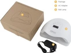 Merkloos 80 Watt UV LED Lamp Nagels - SUN X5 MAX - 45LED - Nagel - UV- LED Lamp - Wit - Nagellamp - Nail Dryer - Nagels - Salon - Lamp - -Nagelbenodigdheden 1200x901 1