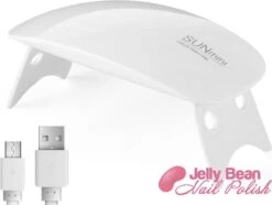 Jelly Bean Nail Polish UV Lamp 6W - Sun Mini 6W 6 Leds - Premium UV Nagellamp Voor Gel Nagellak