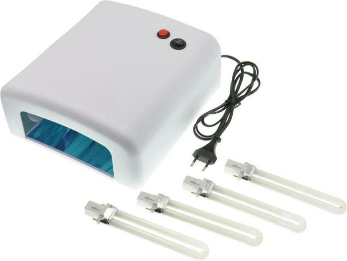 Nageldroger UV-lamp 36 watt - Lamp Nagels - Gellak - Gelnagels - Gel Nagellak Droger - Nagellamp - Nagel Lamp - Wit Merkloos Nageldroger UV-lamp 36 Watt - Lamp Nagels - Gellak - Gelnagels - Gel Nagellak Droger - Nagellamp - Nagel Lamp - Wit -Nagelbenodigdheden