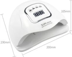 Merkloos 80 Watt UV LED Lamp Nagels - SUN X5 MAX - 45LED - Nagel - UV- LED Lamp - Wit - Nagellamp - Nail Dryer - Nagels - Salon - Lamp - -Nagelbenodigdheden 1200x959 1