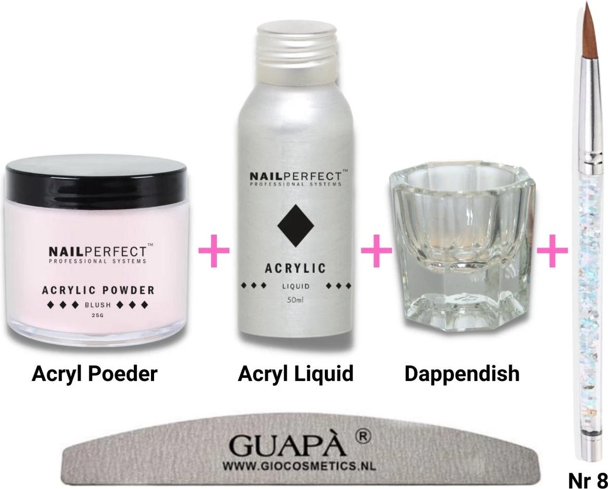 GUAPÀ® Acryl Starterspakket Pink Blush | Acryl Poeder | Acrylic Liquid | Acryl Penselen | Dappendish | Acryl nagels | Professionele Kwaliteit GUAPÀ® Acryl Starterspakket Pink Blush | Acryl Poeder | Acrylic Liquid | Acryl Penselen | Dappendish | Acryl Nagels | Professionele Kwaliteit -Nagelbenodigdheden 1200x964 1
