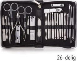 NCPS Professionele Manicure Set / Pedicure Set | 26-Delig | Opbergetui | Reisset | Nagelschaar | Nagelknipper | Nagelverzorging | Voor Mannen En Vrouwen | Zwart 4 NCPS Professionele Manicure Set / Pedicure Set | 26-Delig | Opbergetui | Reisset | Nagelschaar | Nagelknipper | Nagelverzorging | Voor Mannen En Vrouwen | Zwart -Nagelbenodigdheden 1200x964 3