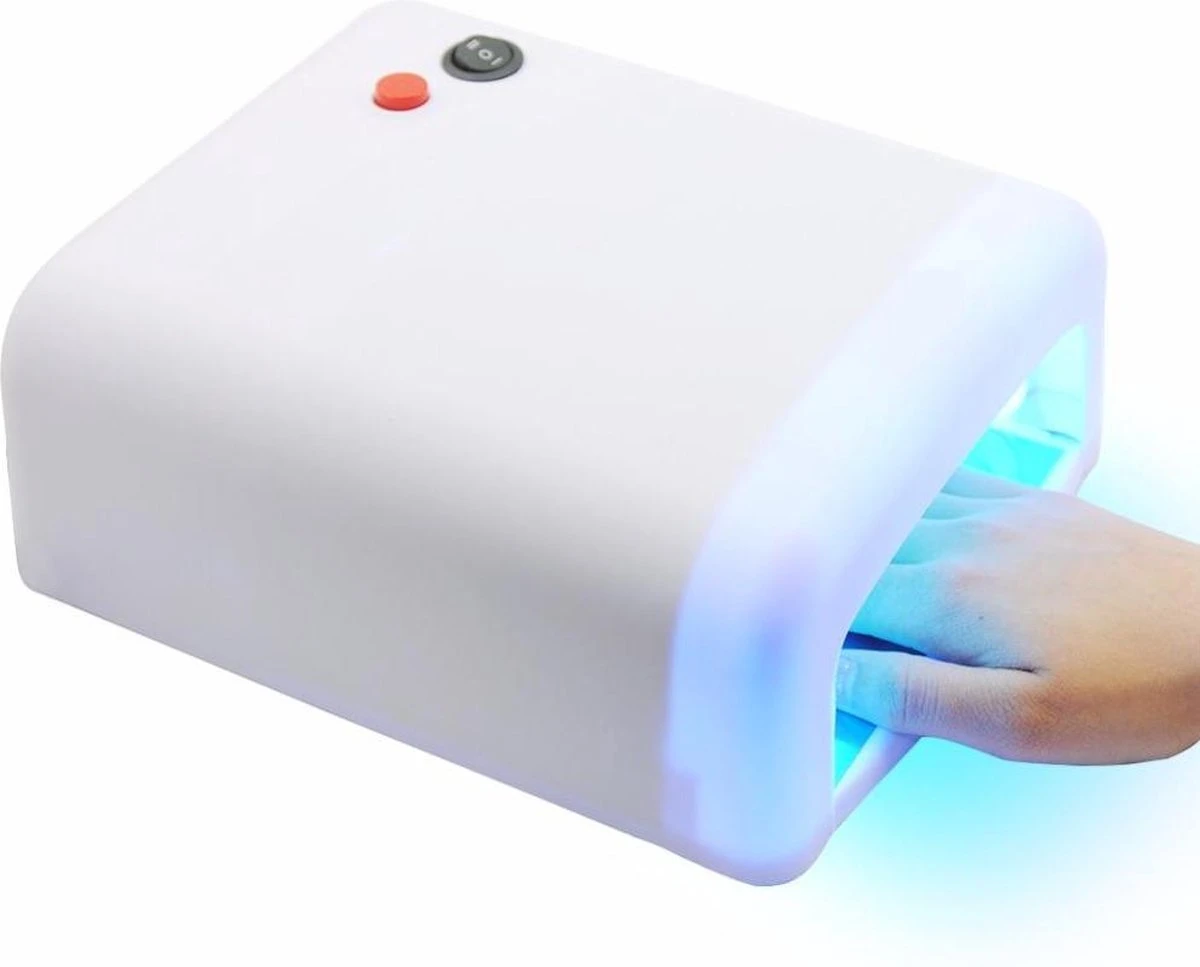 Nageldroger UV-lamp 36 watt - Lamp Nagels - Gellak - Gelnagels - Gel Nagellak Droger - Nagellamp - Nagel Lamp - Wit Merkloos Nageldroger UV-lamp 36 Watt - Lamp Nagels - Gellak - Gelnagels - Gel Nagellak Droger - Nagellamp - Nagel Lamp - Wit -Nagelbenodigdheden