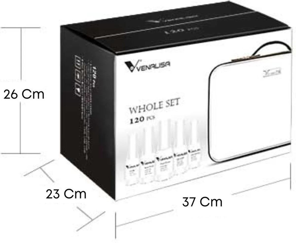 Venalisa 120 set | 12ml per stuk | Professionele set | Gellak nagellak | Inclusief koffer | Polygel | Polygel kleuren | Polygel nagels | Polygel kit Venalisa 120 Set | 12ml Per Stuk | Professionele Set | Gellak Nagellak | Inclusief Koffer | Polygel | Polygel Kleuren | Polygel Nagels | Polygel Kit -Nagelbenodigdheden 1200x984 1