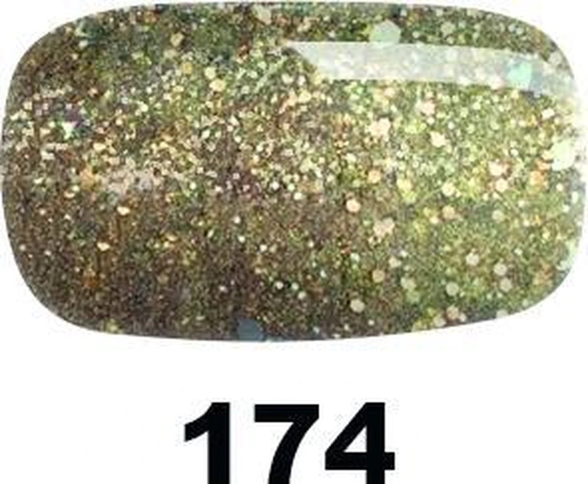 Pink Gellac - Diva Gold - Gellak - Vegan - Goud - Glitter - 15ml Pink Gellac - Diva Gold - Gellak - Vegan - Goud - Glitter - 15ml -Nagelbenodigdheden