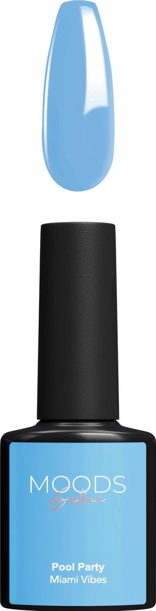 Moods Gellac - Pool Party - Gellak - Zomers Blauw - 15ML Moods Gellac - Pool Party - Gellak - Zomers Blauw - 15ML -Nagelbenodigdheden