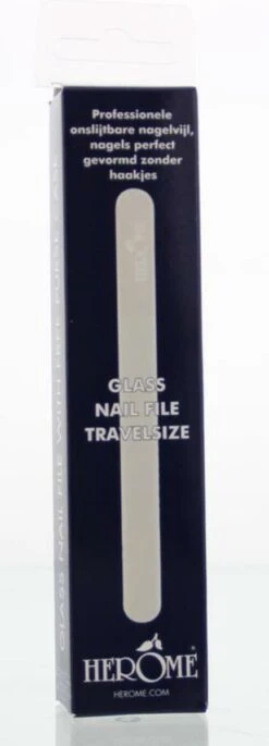 Herome Glazen Nagelvijl Glasvijl Reisformaat - Glass Nail File Travelsize - Voorkomt Splijten En Haakjes -Nagelbenodigdheden 433x1200