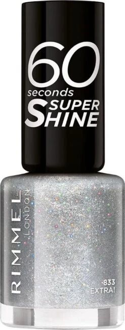 Rimmel London 60 Seconds Nagellak Special Effect Glitter - 33 Zilver -Nagelbenodigdheden 456x1200 2