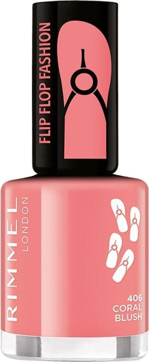 Rimmel 60 Seconds Nagellak - 406 Coral Blush Rimmel London Rimmel 60 Seconds Nagellak - 406 Coral Blush -Nagelbenodigdheden 495x1200 5