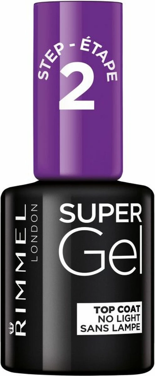 Rimmel London Super Gel Nagellak Stap 2 Top Coat - 00 Transparant Rimmel London Super Gel Nagellak Stap 2 Top Coat - 00 Transparant -Nagelbenodigdheden