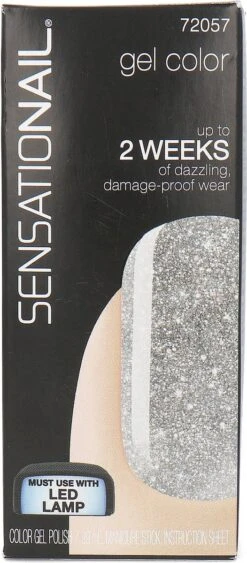 SensatioNail Gel Polish Silver Glitter - Gel Nagellak - Zilver 6 SensatioNail Gel Polish Silver Glitter - Gel Nagellak - Zilver -Nagelbenodigdheden 526x1200
