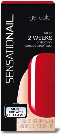SensatioNail Gel Polish Scarlet Red - Gel Nagellak - Rood -Nagelbenodigdheden 551x1200