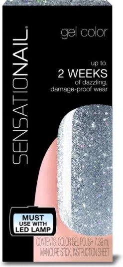 SensatioNail Gel Polish Silver Glitter - Gel Nagellak - Zilver 3 SensatioNail Gel Polish Silver Glitter - Gel Nagellak - Zilver -Nagelbenodigdheden 554x1200 2