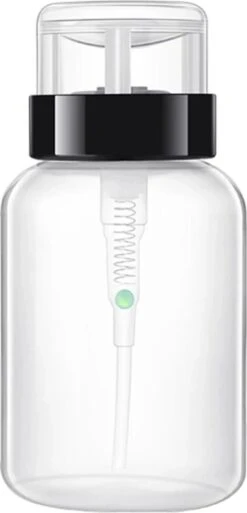 Merkloos Vloeistof Pompje | 200 ML | Voor Nagelstyliste Vloeistoffen, Zoals Nagellakremover, Gel Cleaner, Desinfectie Alcohol, Acryl | Voor Vloeistoffen Zoals Make-up Remover, Tonic, Etc. | Zwart | Herbruikbaar | Dispenser |