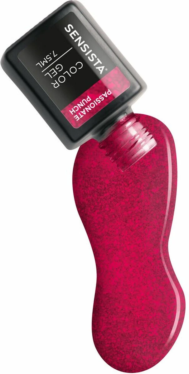 Sensista Color Gel Passionate Punch - Rood/roze glitter Sensista Color Gel Passionate Punch - Rood/roze Glitter -Nagelbenodigdheden
