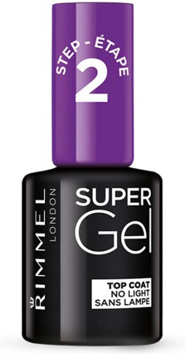 Rimmel London Super Gel Nagellak Stap 2 Top Coat - 00 Transparant Rimmel London Super Gel Nagellak Stap 2 Top Coat - 00 Transparant -Nagelbenodigdheden