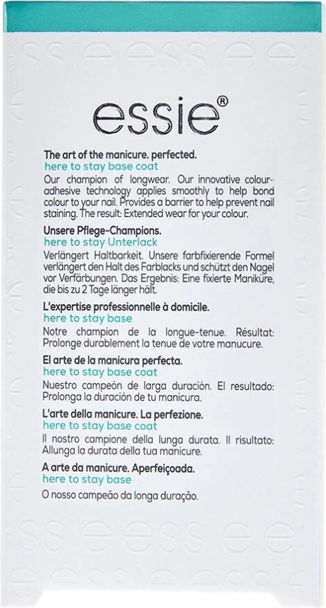 Essie Here To Stay Base Coat - Nagellak Essie Here To Stay Base Coat - Nagellak -Nagelbenodigdheden 643x1200 2