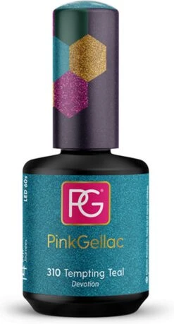 Pink Gellac - Tempting Teal - Gellak - Vegan - Blauw - Glanzend - 15ml 6 Pink Gellac - Tempting Teal - Gellak - Vegan - Blauw - Glanzend - 15ml -Nagelbenodigdheden 646x1200 1