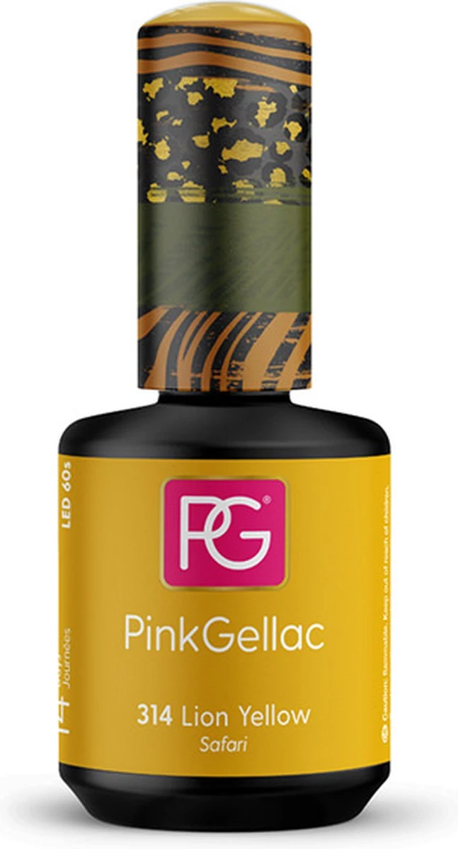 Pink Gellac Gel Nagellak Kleur 314 Lion Yellow Pink Gellac Gel Nagellak Kleur 314 Lion Yellow -Nagelbenodigdheden 647x1200 2