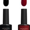 Moods Gellac - Pitch Black En By The Fireplace - Gellak - Midnight Kleuren - 2 X 15ML 2 Moods Gellac - Pitch Black En By The Fireplace - Gellak - Midnight Kleuren - 2 X 15ML -Nagelbenodigdheden 773x1200