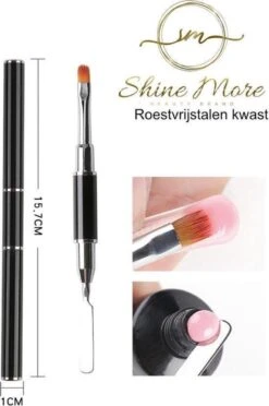 Shinemore ® Poly Gel Kit - Gellak Starters Pakket Incl. UV Nageldroger - 3 Kleuren Polygel - Nageltips - Top & Base Coat - Nageldroger - Poly Acryl Nagels - Polygel Set - White Glitter , Pink Glitter , Blue Glitter -Nagelbenodigdheden 797x1200