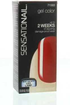 SensatioNail Gel Polish Scarlet Red - Gel Nagellak - Rood -Nagelbenodigdheden 803x1200