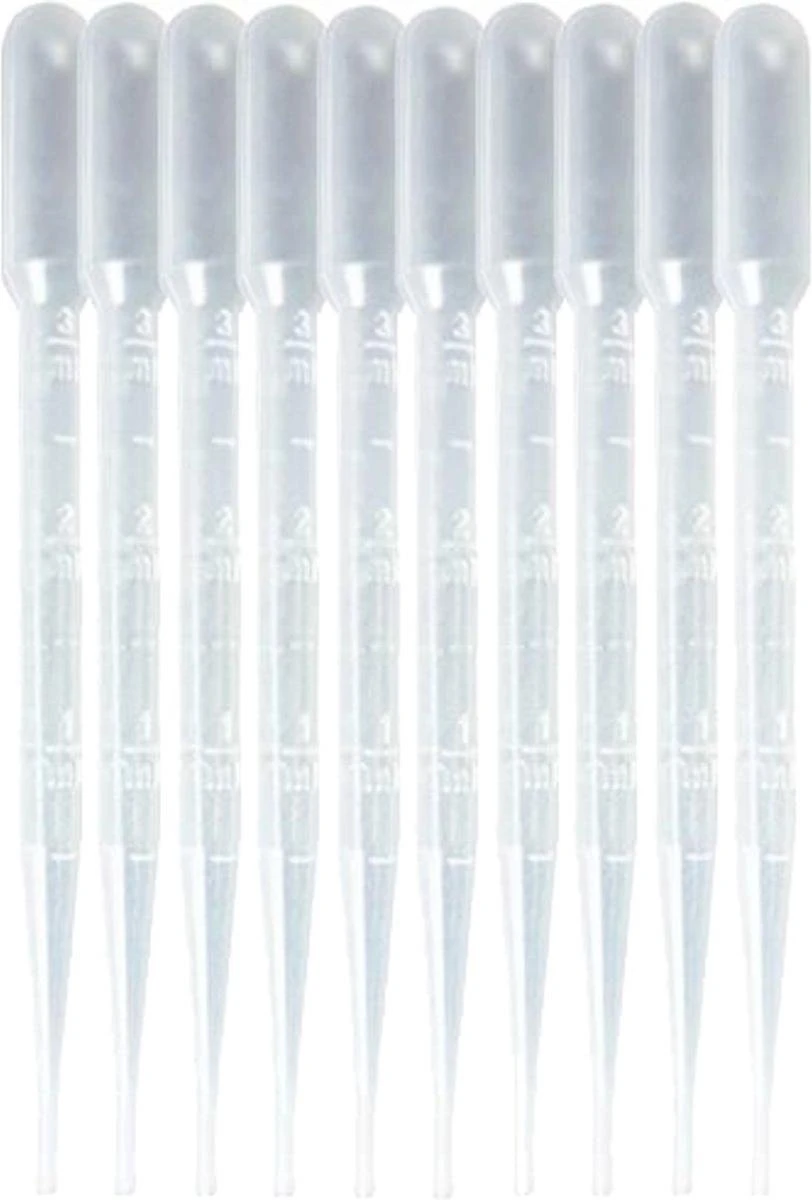 10 stuks pipet voor vloeistoffen - 3 ml 10 Stuks Pipet Voor Vloeistoffen - 3 Ml -Nagelbenodigdheden