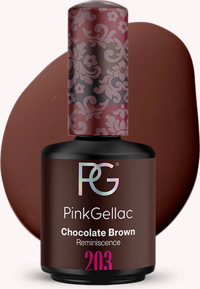 Pink Gellac - Chocolate Brown - Gellak - Vegan - Bruin - Creamy Finish - 15 ml Pink Gellac - Chocolate Brown - Gellak - Vegan - Bruin - Creamy Finish - 15 Ml -Nagelbenodigdheden 833x1200 5
