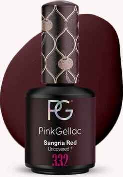 Pink Gellac - Sangria Red - Gellak - Vegan - Donkerrood - Creamy Finish - 15 Ml
