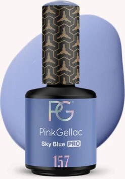 Pink Gellac - Sky Blue - Gellak - Vegan - Blauw - Glanzend - 15ml -Nagelbenodigdheden 837x1200
